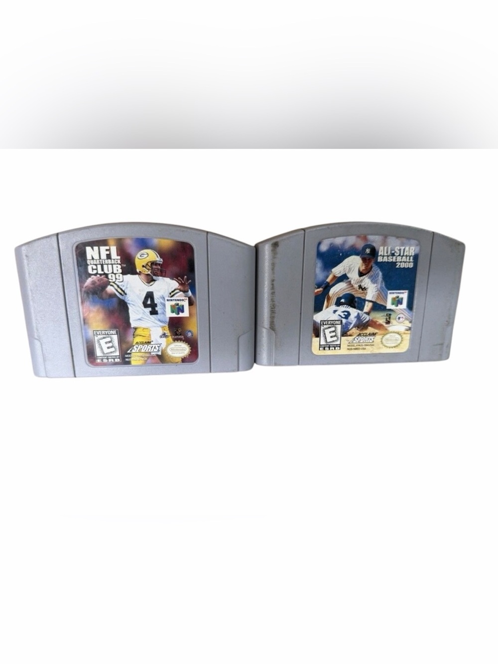 NFL Quarterback Club 99 & All-Star Baseball 2000 Nintendo 64 N64 Game Lot of 2